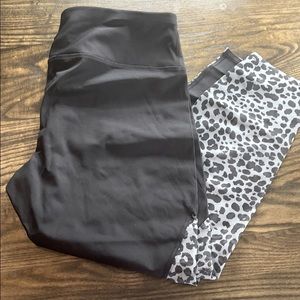 Black Cheetah Mesh Leggings
